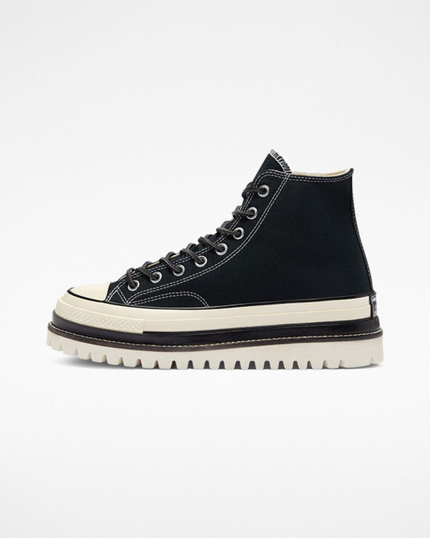 Women's Converse Chuck 70 LTD Lugged High Top Platform Shoes Black | AU 46319H